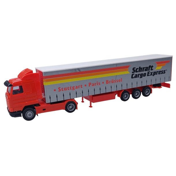 AWM 1:87/H0 Nr. AWM 76157 SCHRAFT CARGO EXPRESS, SCANIA 143 GARDINPRESENNINGSTRAILER *