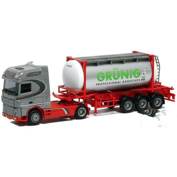 AWM 1:87/H0 Nr. AWM 9397.81 KNIPPING TRANSPORTE "GRNIG", DAF XF EURO 6 SSC 24FT. TANKCONTTRAILER *