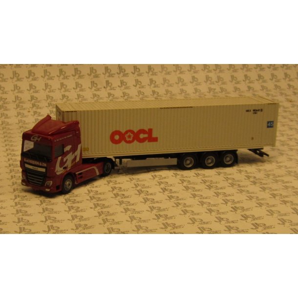 AWM 1:87/H0 Nr. AWM 75337 HEIJDEN TRANSPORT,DAF XF EURO6 MED 45 FT. OOCL CONTAINER *