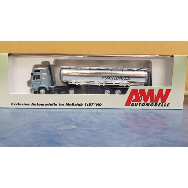 AWM 1:87/H0 Nr. AWM 75873 MB D B facelift HD Chrome tank trailer *