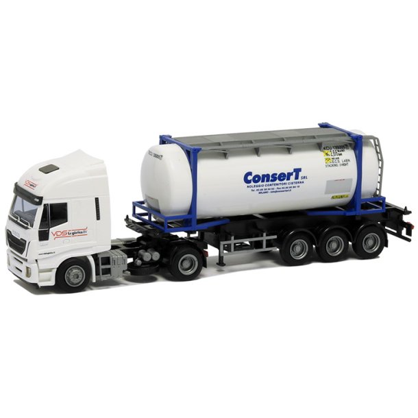 AWM 1:87/H0 Nr. AWM 53758  VDS " CONSER T " IVECO STRALIS TANKCONTAINER *