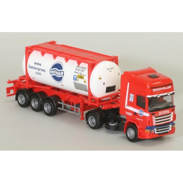 AWM 1:87/H0 74935  SPEDITION DEKKER, SCANIA R TL MED 24 FT TANKCONTAINER