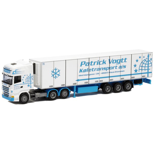 AWM 1:87/H0 Nr. AWM 74967 PATRICK VOGT, SCANIA R TOPLINE  KLEVOGN DK BIL *