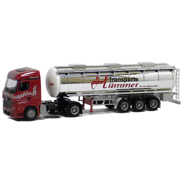 AWM 1:87/H0 Nr. AWM 75096 TANKVOGN HMMER TRANSPORTE, ACTROS STREAM SPACE KROMTANK TRAILER *