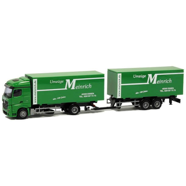 AWM 1:87/H0 Nr. AWM 75100 FLYTTEBIL MEINRICH, ACTROS STREAM SPACE MED KRREVOGN *