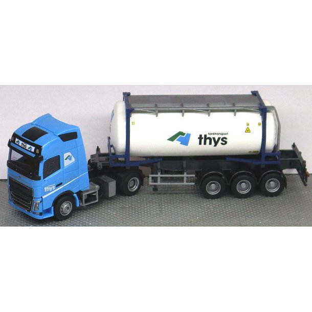 AWM 1:87/H0 75254 THYS TANKTRANSPORT, VOLVO GL FH MED 24 FT TANKCONTAINER