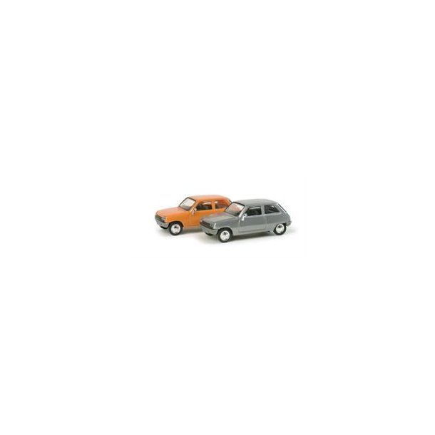 HERPA 1:87/H0 NR. 034456 PERSONVOGN  RENAULT R5 SLVMETALLIC KANONTILBUD*