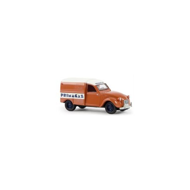 BREKINA 1:87/H0 NR.14185 PRIMAGAZ, CITROEN 2 CV KASSEVOGN NYHED