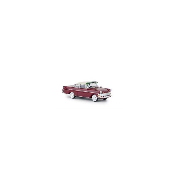 BREKINA 1:87/H0 NR. 20131 OPEL REKORD P2 COUP PURPURRD/LYS ELFENBEN