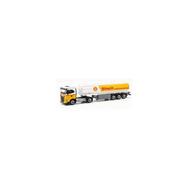 HERPA 1:87/H0 NR. 315685  TANKVOGN SHELL BENZIN IVECO S-WAY NYHED *