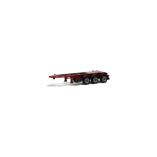 HERPA 1:87/H0 480025 TRAILER 20/26 FT. 3 AKSLET VINRD NYHED ! 