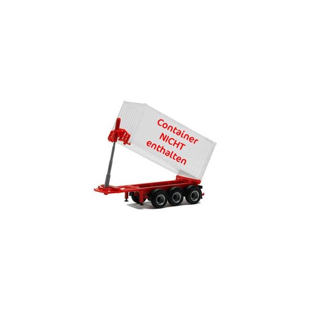 HERPA 1:87/H0 NR. 480091 CONTAINER TRAILER 20 FT. MED TIP SORT NYHED