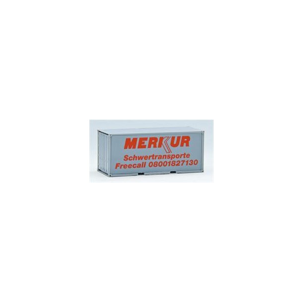 HERPA 1:87/H0 NR. 490106 MERKUR 20FT. GLATVGGET SVRGODSCONTAINER