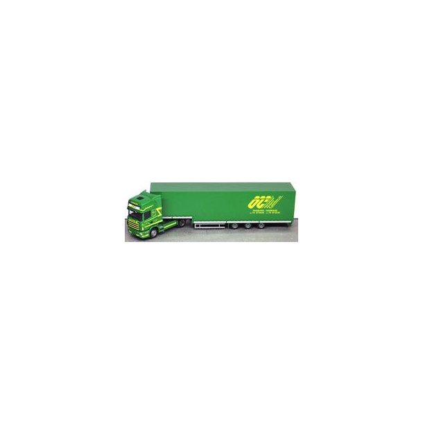 AWM 1:87/H0 Nr. AWM 53371 OLE CHRISTENSEN,PADBORG SCANIA MED JUMBO TRAILER *