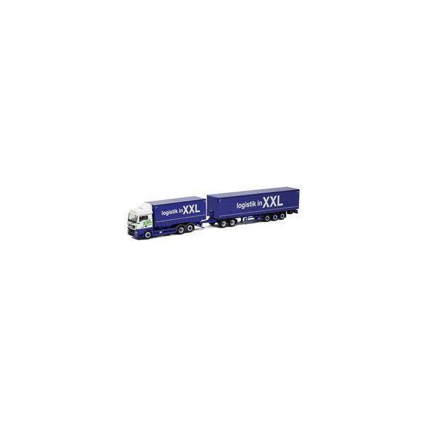 HERPA 1:87/H0 NR. 930178 MODULTRK XXL LOGISTIK,M.A.N.TGX XLX FORVOGN SIDSTE