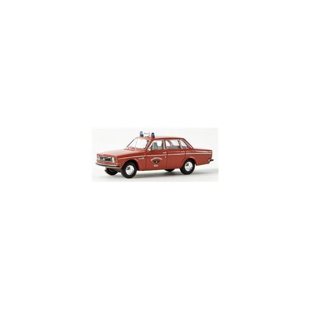 BREKINA 1:87/H0 NR. 29408 VOLVO 144 BRANDBIL INDSATSLEDER  